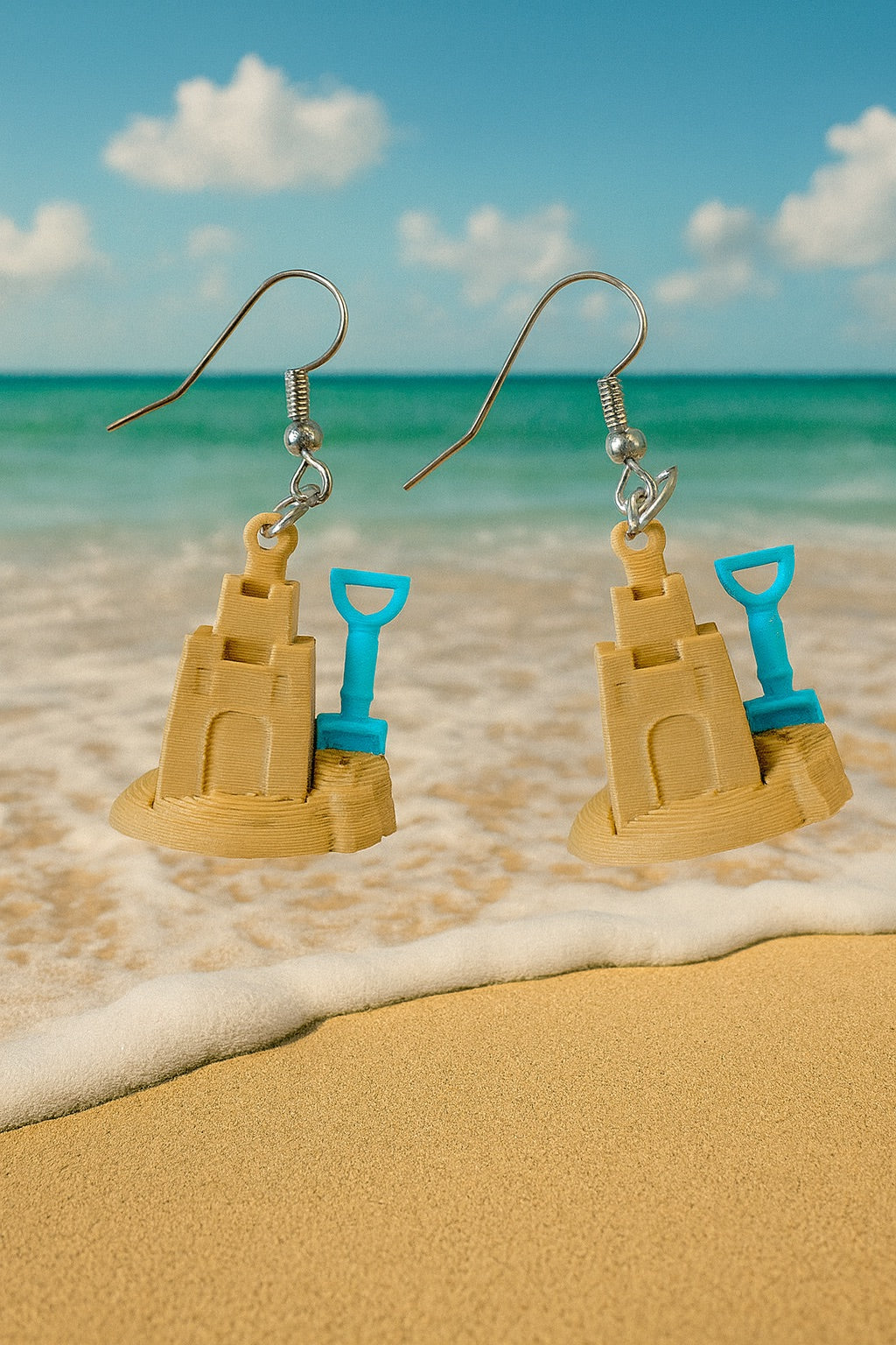 Sandcastle Earrings β tiny beach-day vibes ποΈπͺ£π
