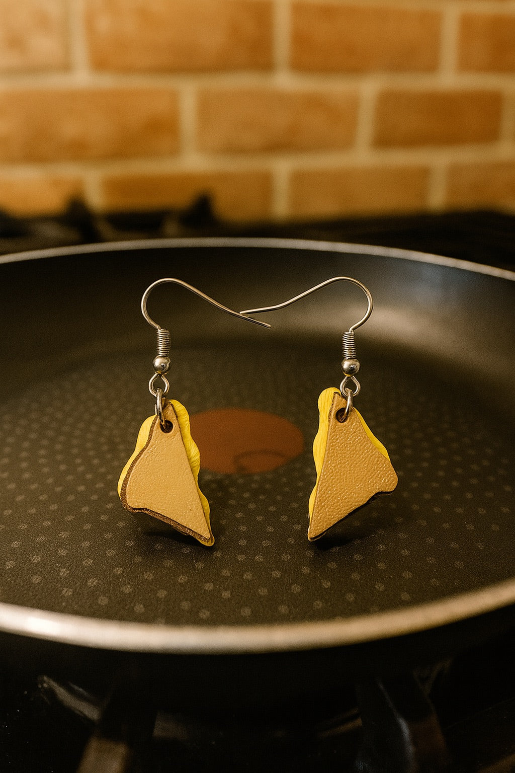 Grilled Cheese Earrings 🧀🔥