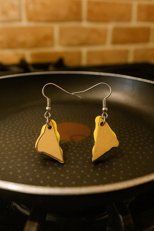 Grilled Cheese Earrings 🧀🔥
