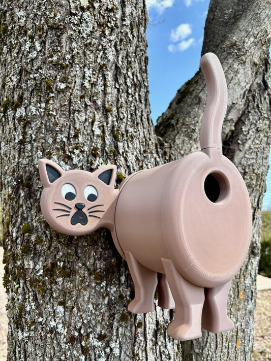 Funny Cat Birdhouse – For Birds with a Sense of Humor