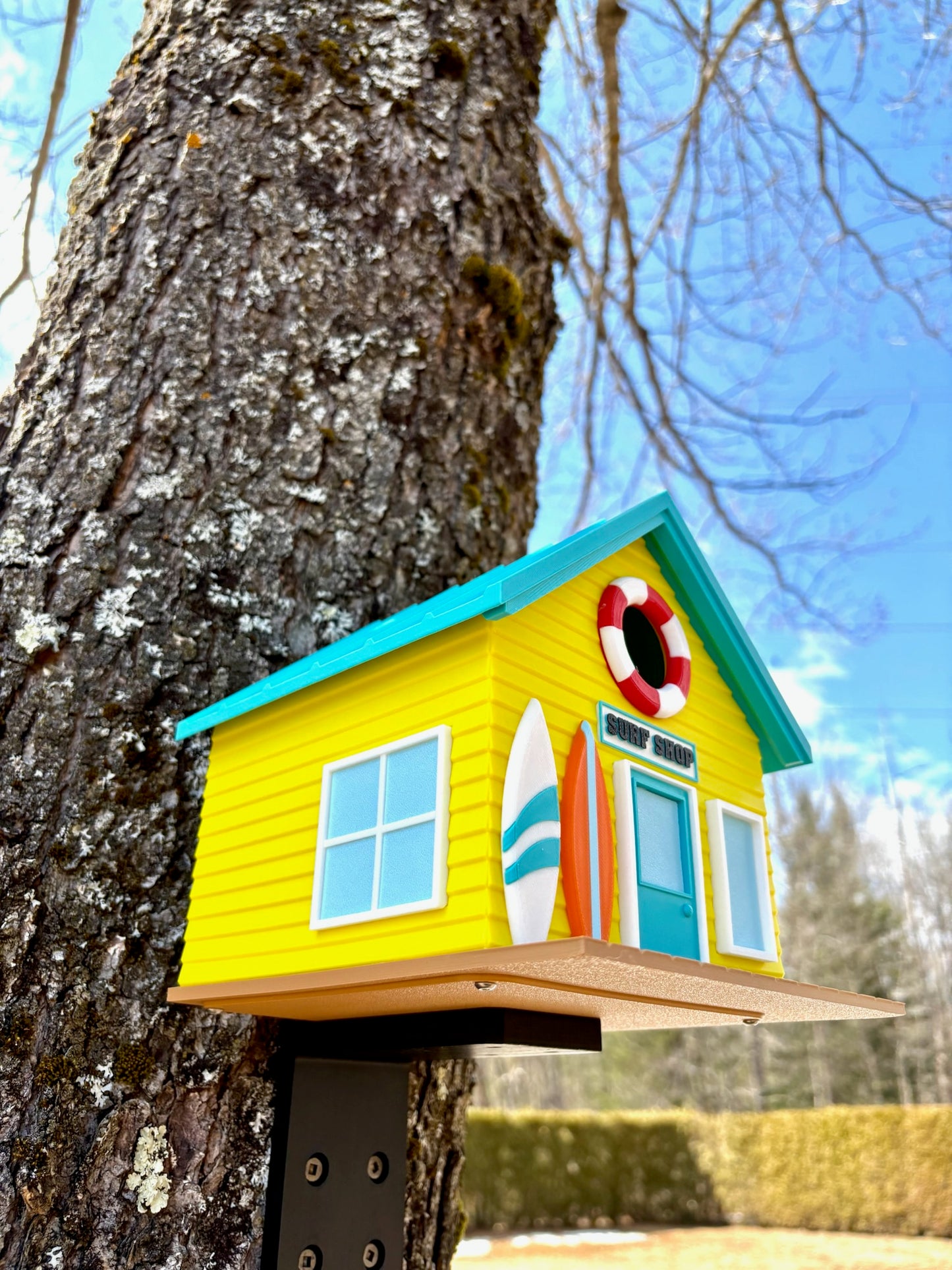 Surf Shop Birdhouse – A Tropical Getaway for Backyard Birds
