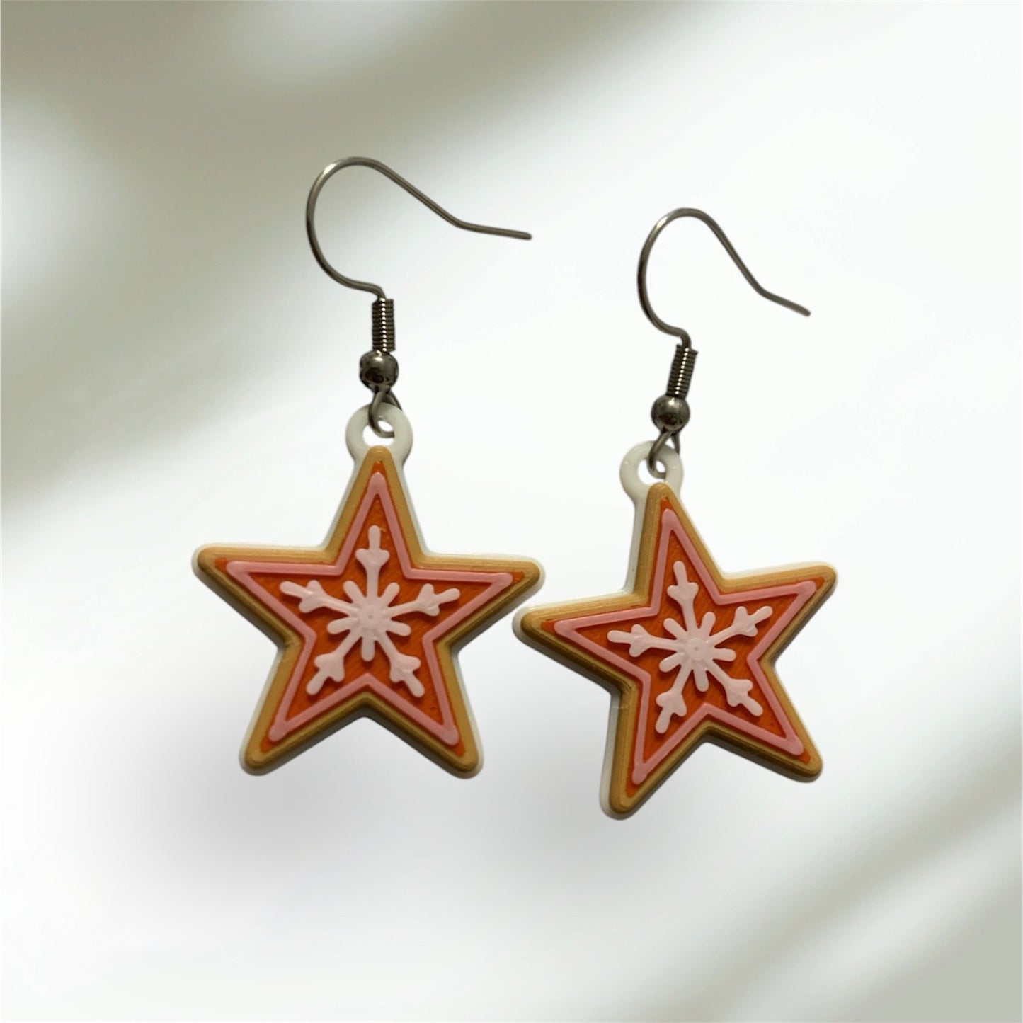 Starry Snowflake Earrings – Festive Spark in Mini Form