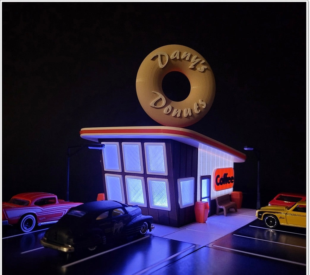 Donut Shop Hot Wheels Diorama