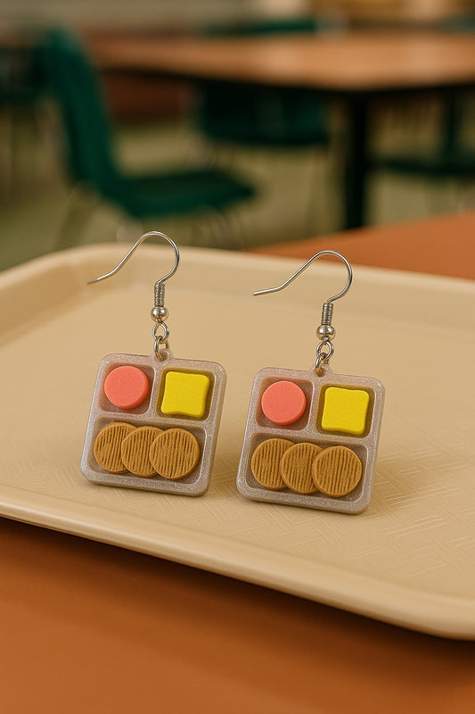 🍱 Lunch Tray “Lunchables” Earrings