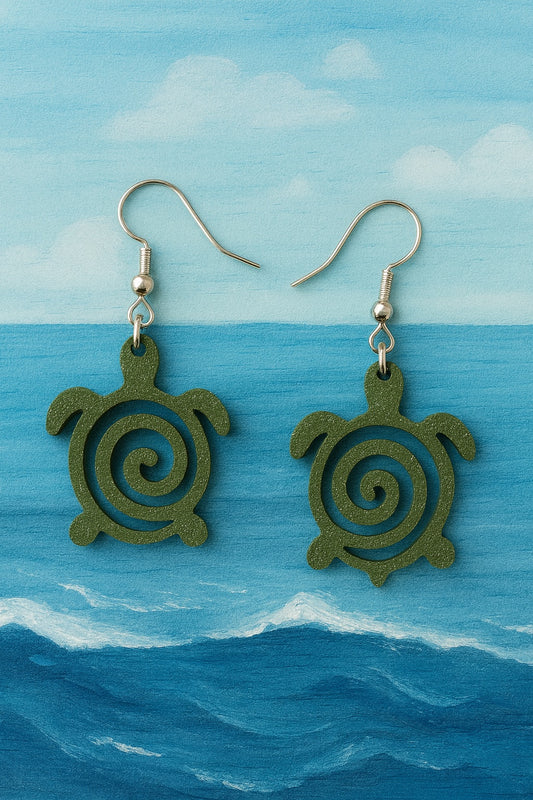 Sea Turtle Earrings — happy ocean vibes 🐢💚🌊