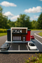 KFC Hot Wheels Diorama — Finger-Lickin’ Scene for 1:64 Displays