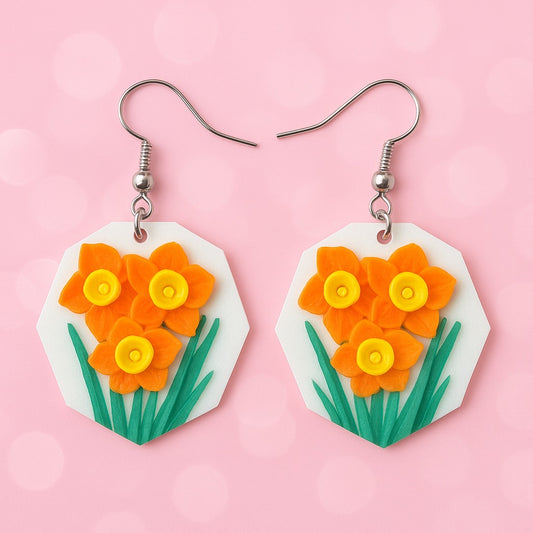Flower Bouquet Earrings 🌼🌿