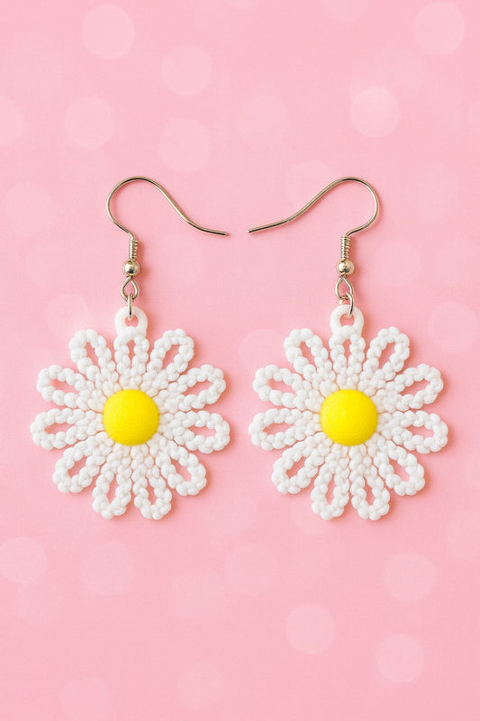Daisy Lace Earrings 🌼✨