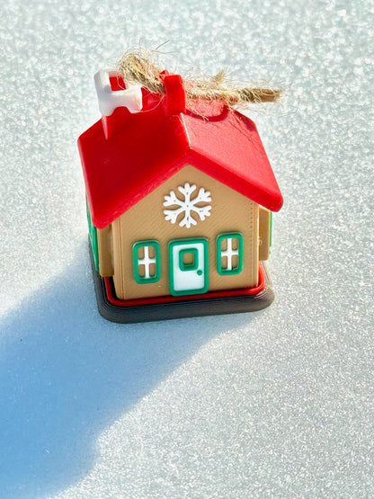 Christmas House Ornament – A Cozy Holiday Touch