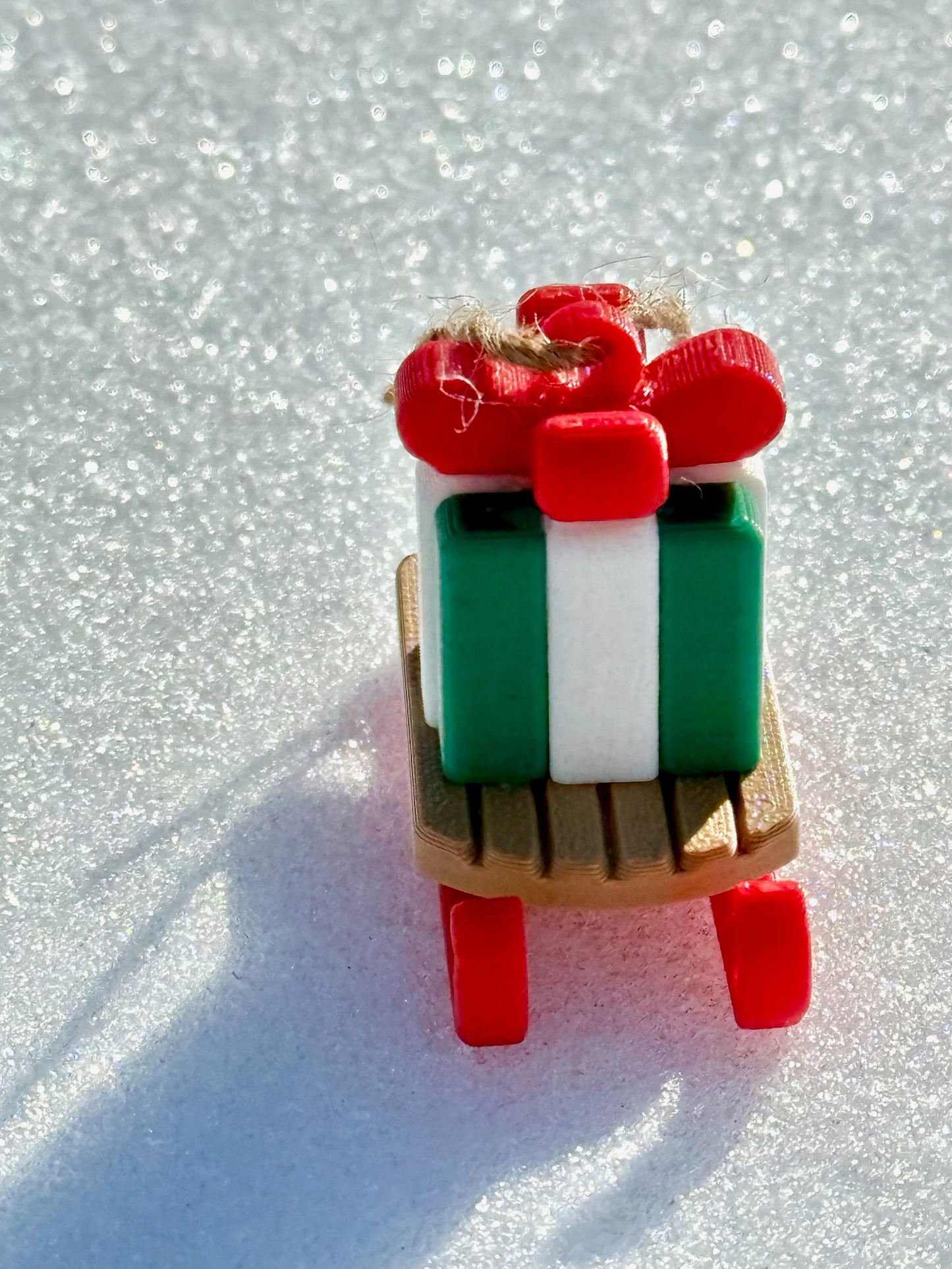 Gift Sled Christmas Ornament – A Festive Ride Full of Cheer