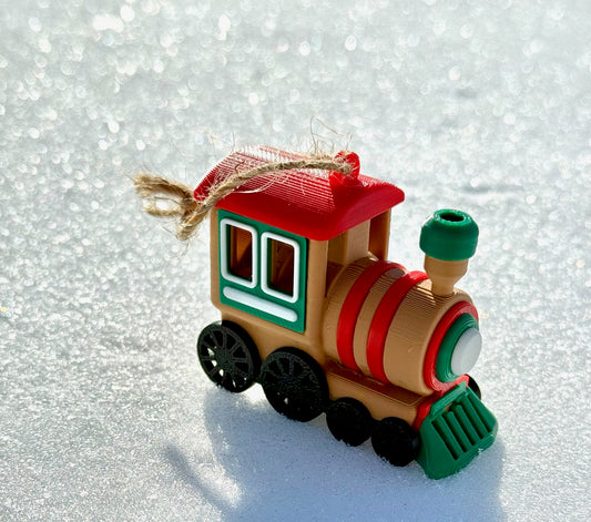 Little Christmas Train Ornament – All Aboard for Holiday Cheer!