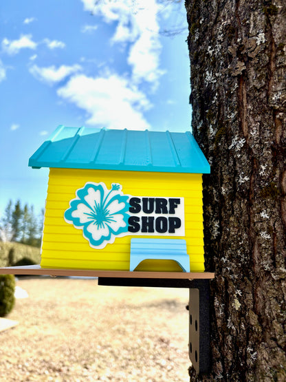 Surf Shop Birdhouse – A Tropical Getaway for Backyard Birds