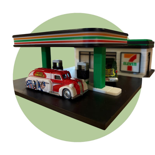 7-Eleven Hot Wheels Diorama