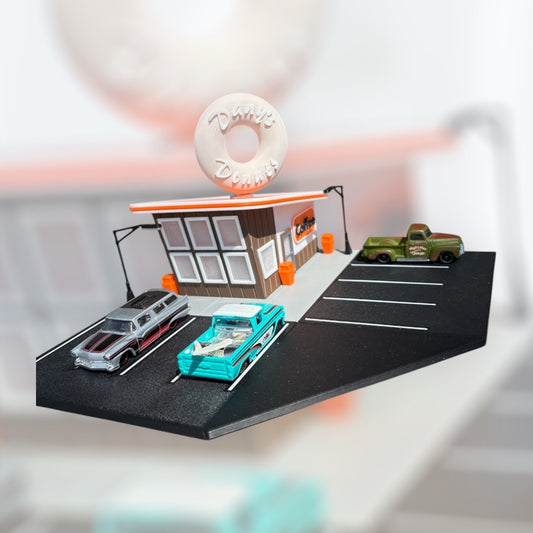 Donut Shop Hot Wheels Diorama